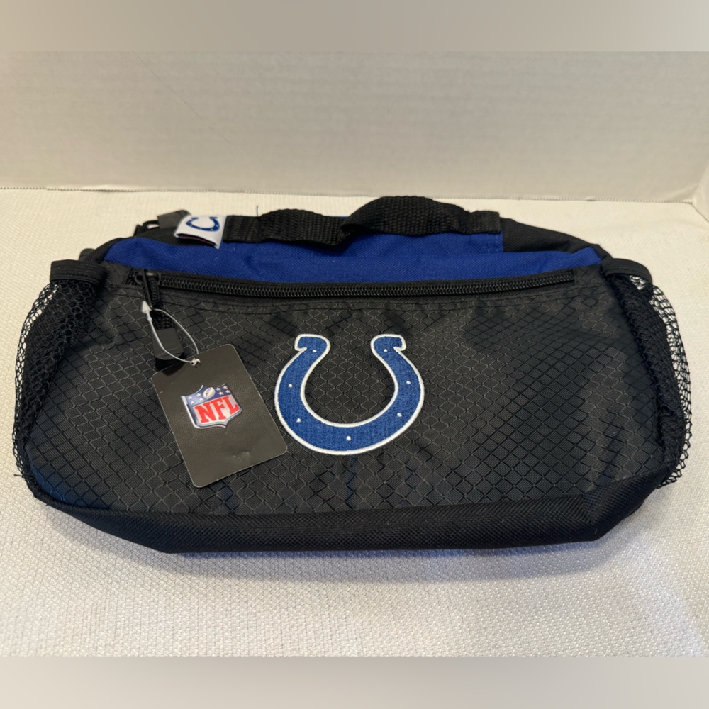 NWT NFL Colts Dopp Kit/Toiletry Bag, Black/Blue/White, Indy Colts